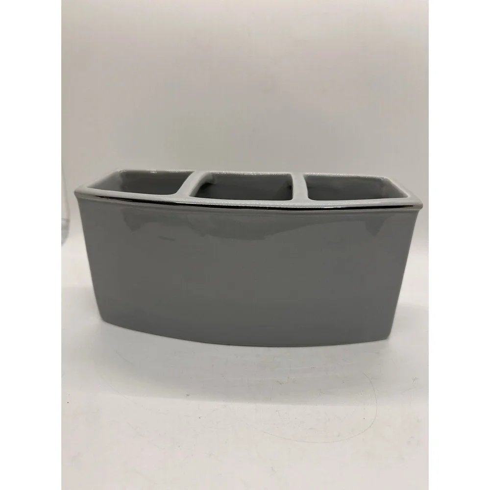 Hotel Vendome Spa Collection Gray Organizer Tray THINGS Ceramic
